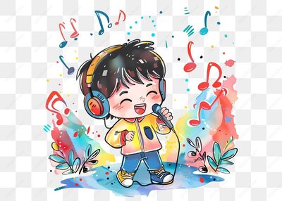 快乐的唱歌少年
