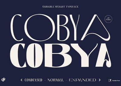 Cobya -现代字体英文字体海报字体设计[12P]