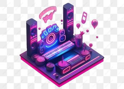 虚拟音乐演奏场景