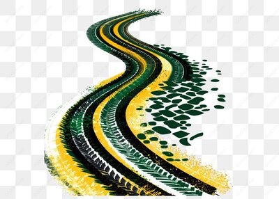弯曲的道路与车流