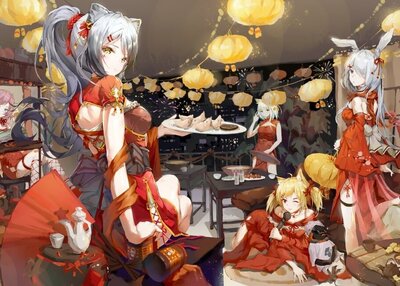 菩提动漫女孩猫耳朵明日方舟冰霜新星凯尔希