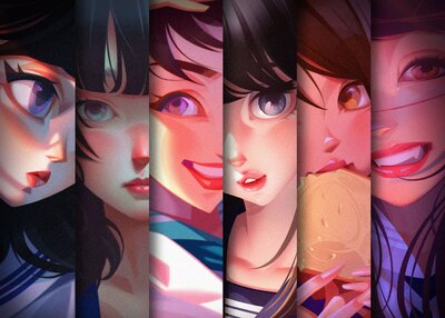 JK GIRL商业插画设计[17P]