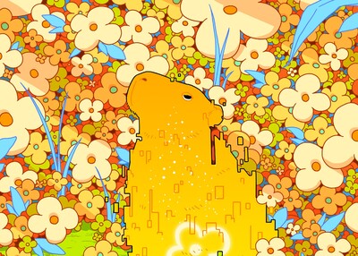 绿色田园创意科技动物卡通场景视觉插画设计[17P]