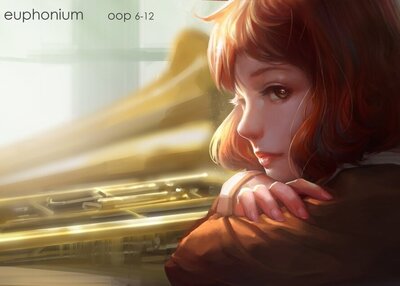 动漫女孩日比克上低音号王前久美子美女红发