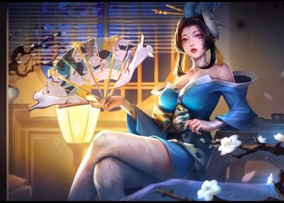 游戏角色艺术白丝袜