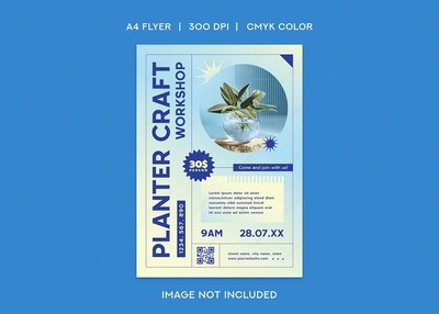 静态植物海报PSD素材-01