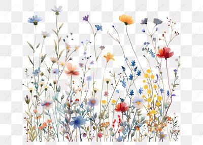 多彩野花插图