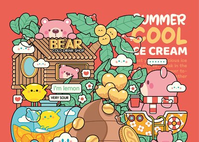 商业插画 包装插画 时尚插画 装饰插画 涂鸦插画 宣传海报插画[8P]